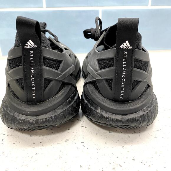 adidas by Stella McCartney Solarglide Running Shoes Core Black 7 Women Vegan - Picture 4 of 16